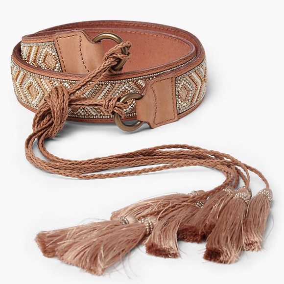 Lucky Brand Accessories - Lucky Brand Beaded Waist Tie Belt